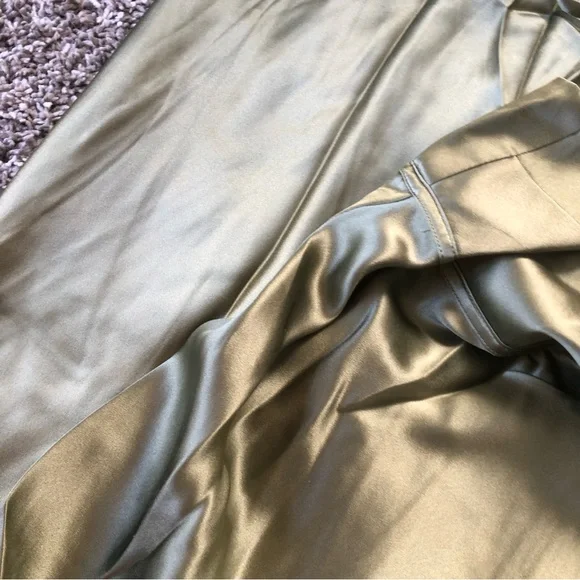 Reformation Kailyn Silk Dress - Artichoke - Picture 6 of 7